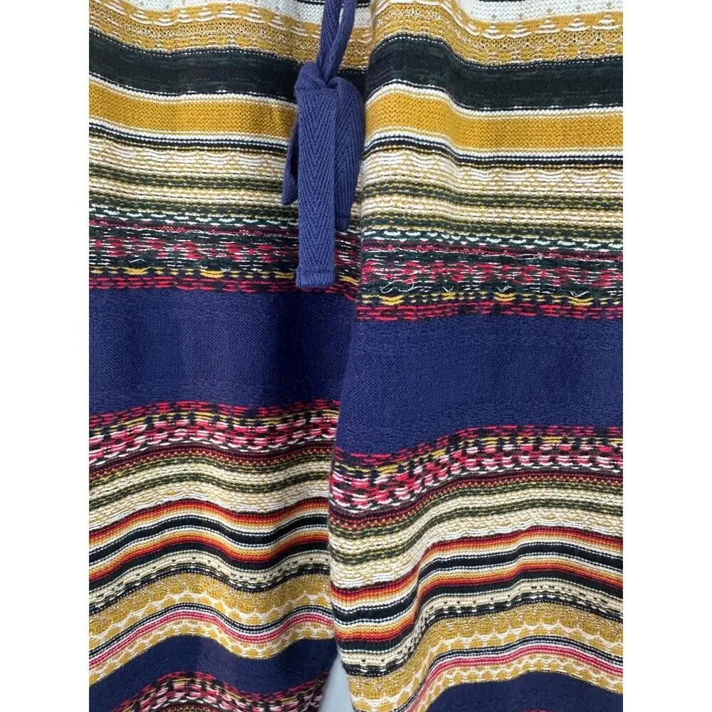 Free People All Mixed Up Knit Striped Jogger Pants Lounge Drawstring Size XS - Picture 7 of 16